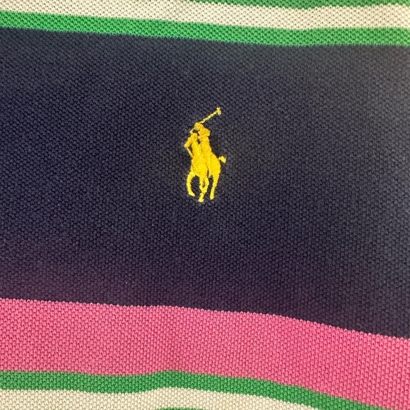 Polo Ralph Lauren multicolor striped cotton pique polo shirt. - Picture 3 of 8